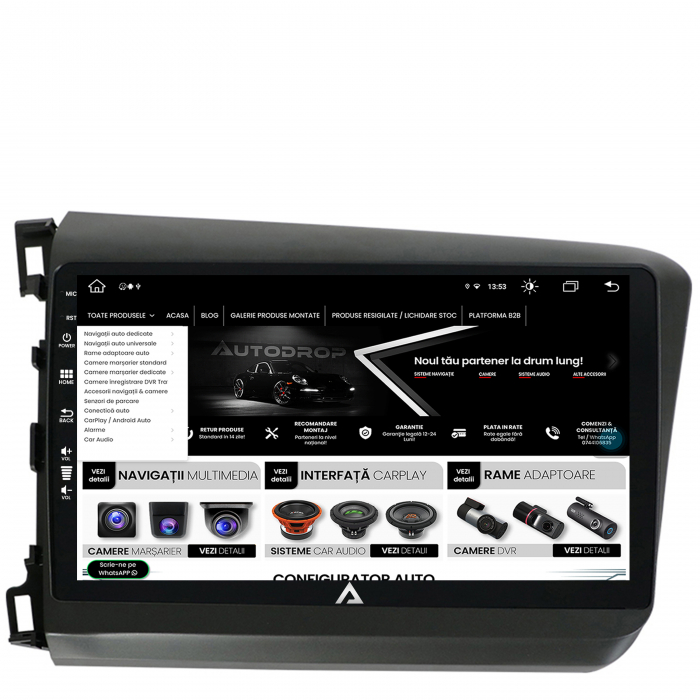 Navigatie Android 13 Honda Civic 8GB | AutoDrop.ro [4]