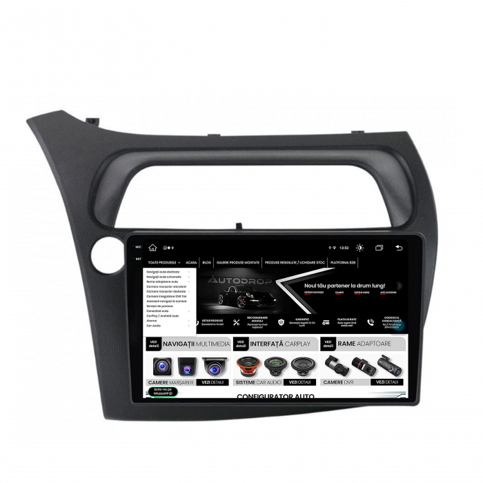 Navigatie Android 13 2K Honda Civic 8+256GB | AutoDrop.ro [9]