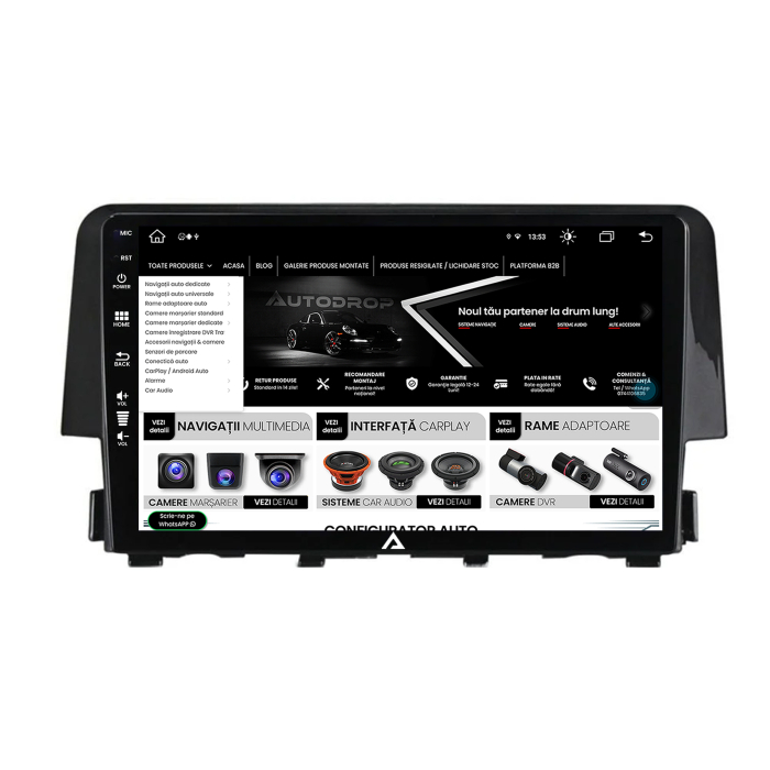 Navigatie Android Honda Civic X 8GB | AutoDrop.ro [4]