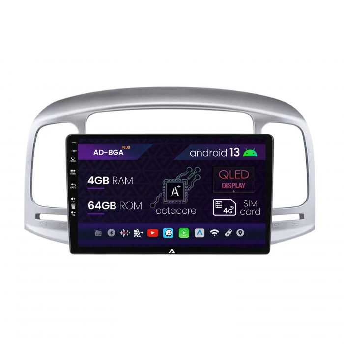 Carplay Android Hyundai Accent (2006-2011) 4+64 | AutoDrop.ro [1]