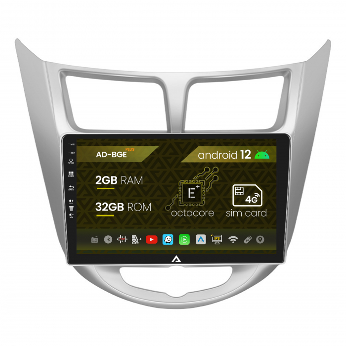 Carplay Android Hyundai Accent (2011-2016) 2+32GB | AutoDrop.ro [1]