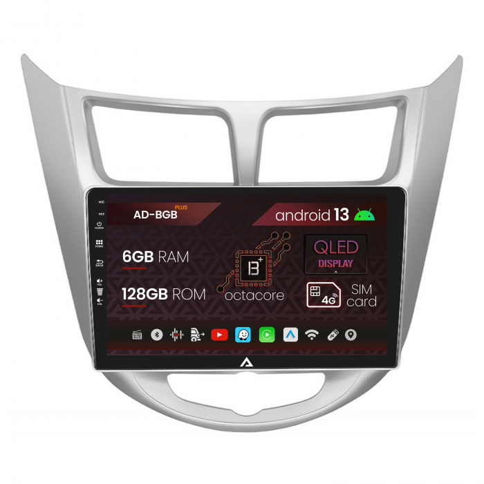 Carplay Android Hyundai Accent (2011-2016) 6+128GB | AutoDrop.ro [1]