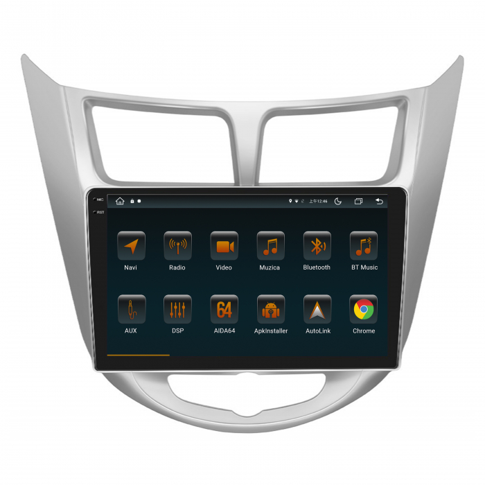 Carplay Android 2K Hyundai Accent (2011-2016) 4+64GB | AutoDrop.ro [3]