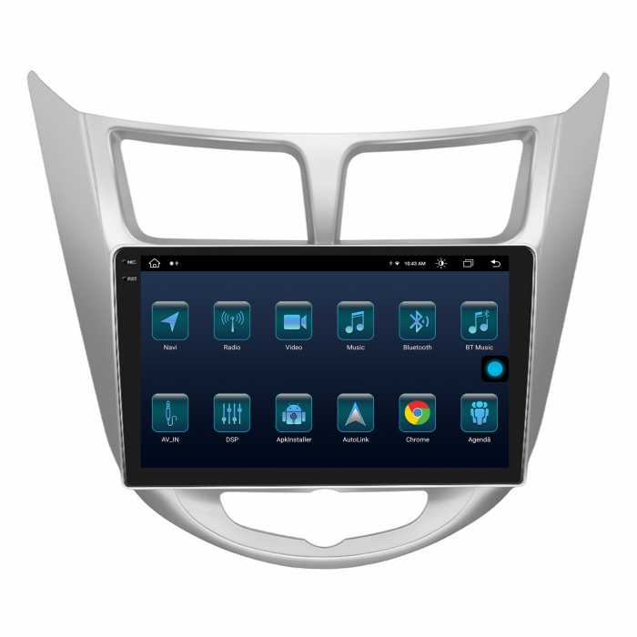 Carplay Android 2K Hyundai Accent (2011-2016) 8+256GB | AutoDrop.ro [3]