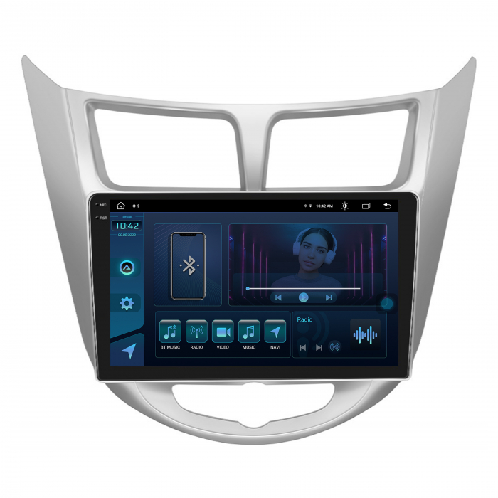 Carplay Android 2K Hyundai Accent (2011-2016) 8+256GB | AutoDrop.ro [2]