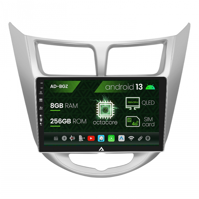 Carplay Android Hyundai Accent (2011-2016) 8+256GB | AutoDrop.ro [1]