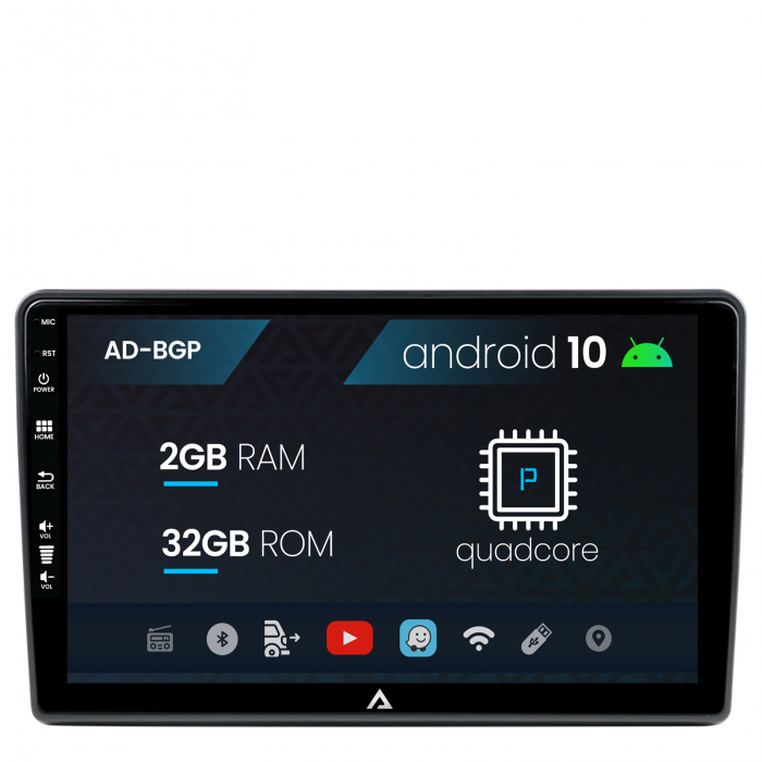 Navigatie Hyundai H1 (2010-2014), Android 10, P-Quadcore 2GB RAM + 32GB ROM, 9 Inch - AD-BGP9002+AD-BGRKIT214S