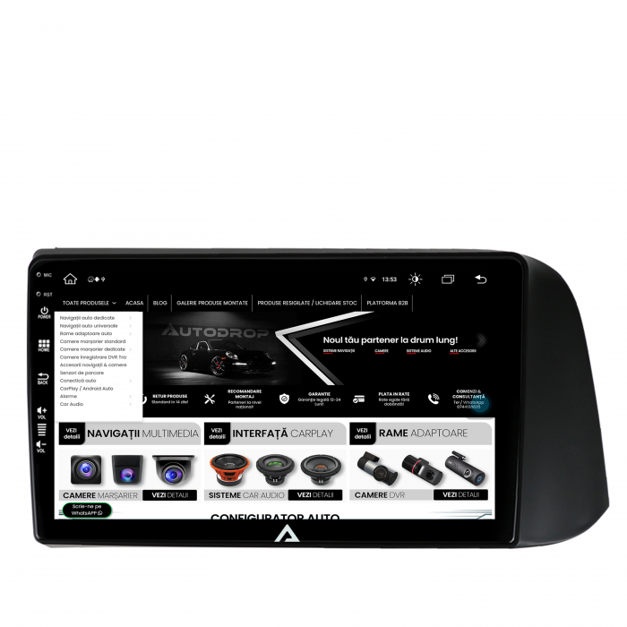 Carplay Android AD-BGB Hyundai I10 2020+ 8GB | AutoDrop.ro [4]