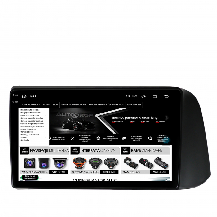 Carplay Android AD-BGB Hyundai I10 2020+ 8GB | AutoDrop.ro [11]