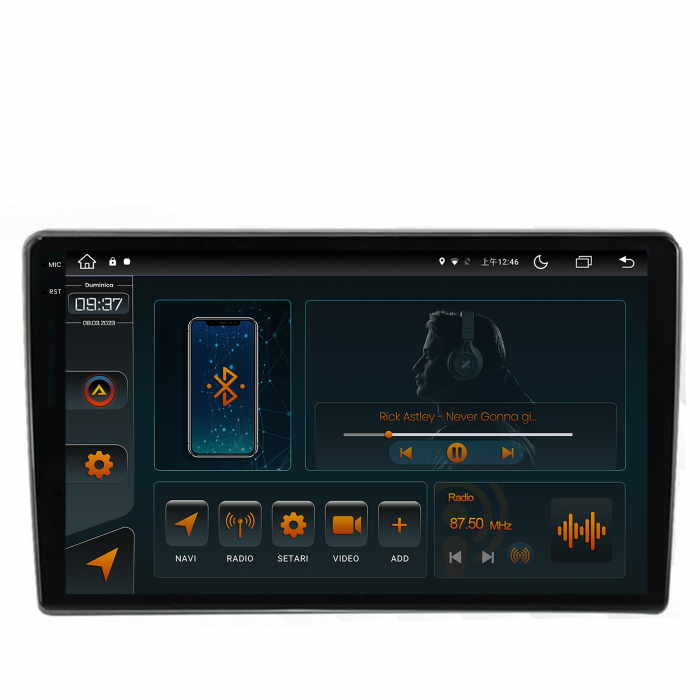 Navigatie Android 2K Citroen Nemo/ Fiat Fiorino/ Peugeot Bipper (2007-2014) 4GB | AutoDrop.ro [2]