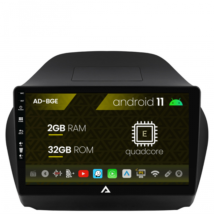 Navigatie hyundai ix35 (2009-2015), android 11, e-quadcore 2gb ram + 32gb rom, 10.1 inch - ad-bge10002+ad-bgrkit189