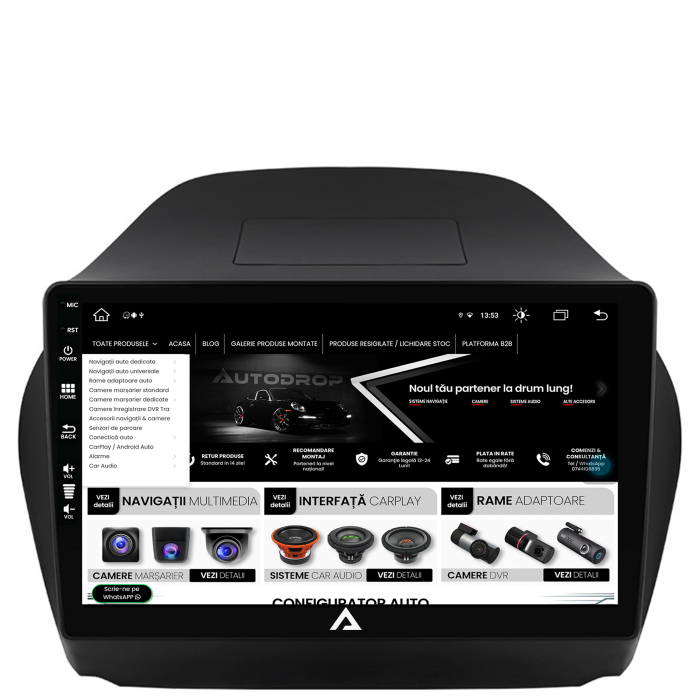Navigatie Android 13 Hyundai IX35 8+256GB | AutoDrop.ro [4]
