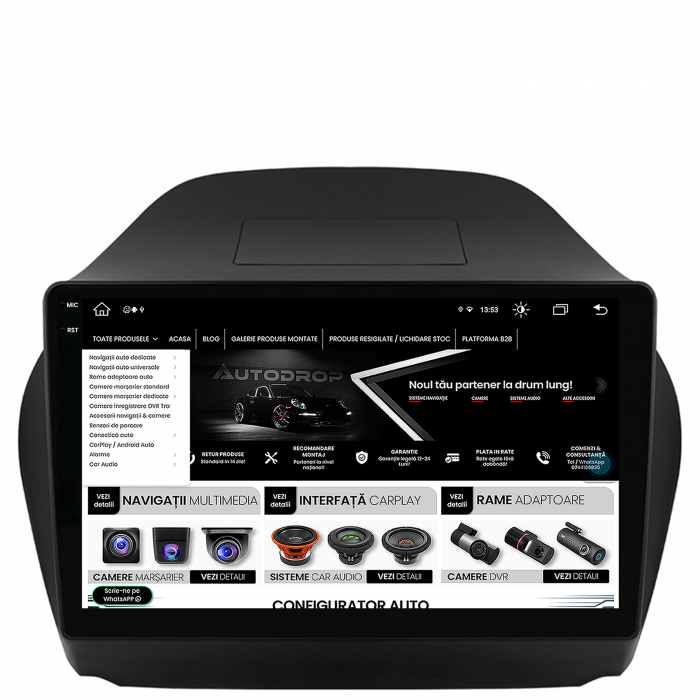 Navigatie Android 13 2K Hyundai IX35 4+64GB | AutoDrop.ro [9]