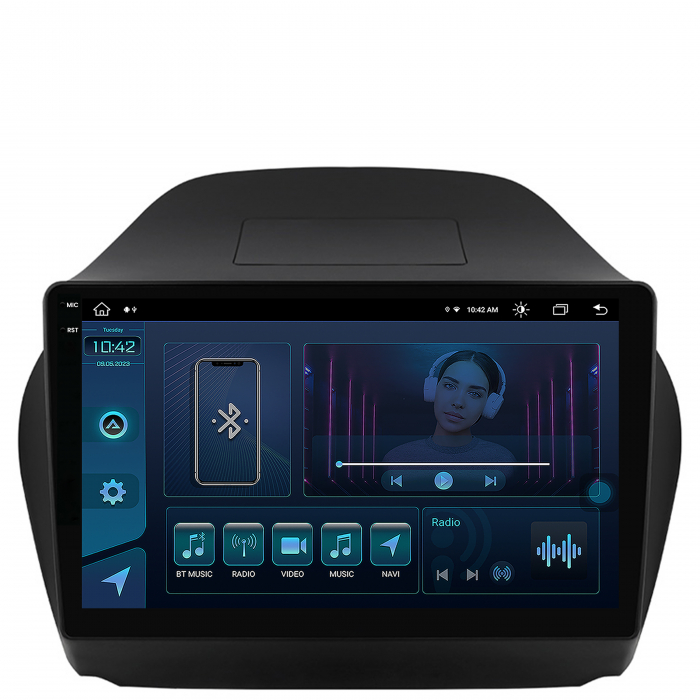 Navigatie Android 13 2K Hyundai IX35 8+256GB | AutoDrop.ro [2]