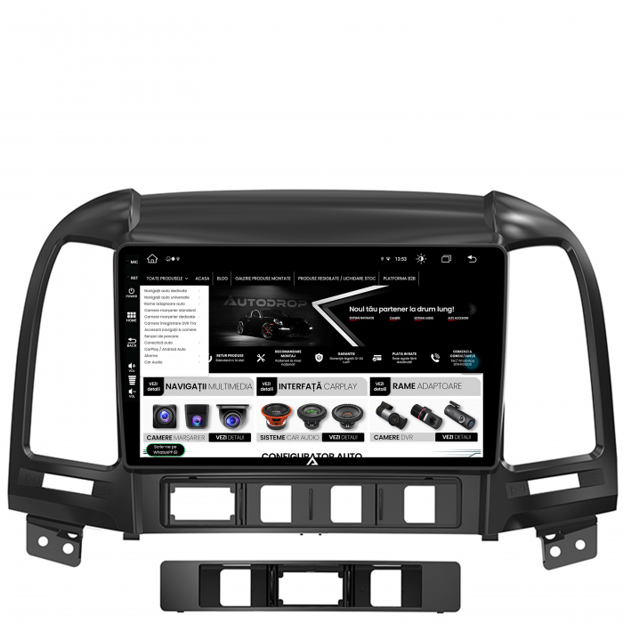 Navigatie Android 13 Hyundai Santa FE 8GB | AutoDrop.ro [4]
