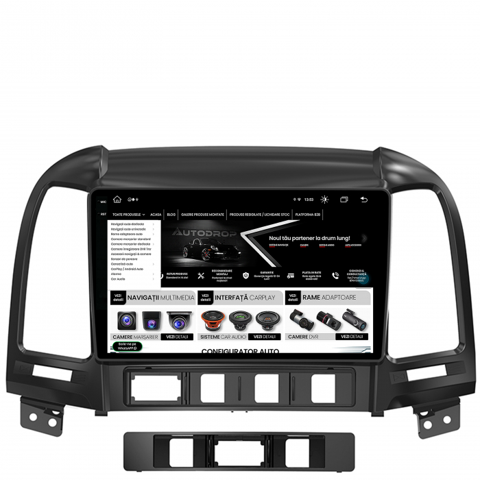 Navigatie Android 13 2K Hyundai Santa FE 8GB | AutoDrop.ro [11]
