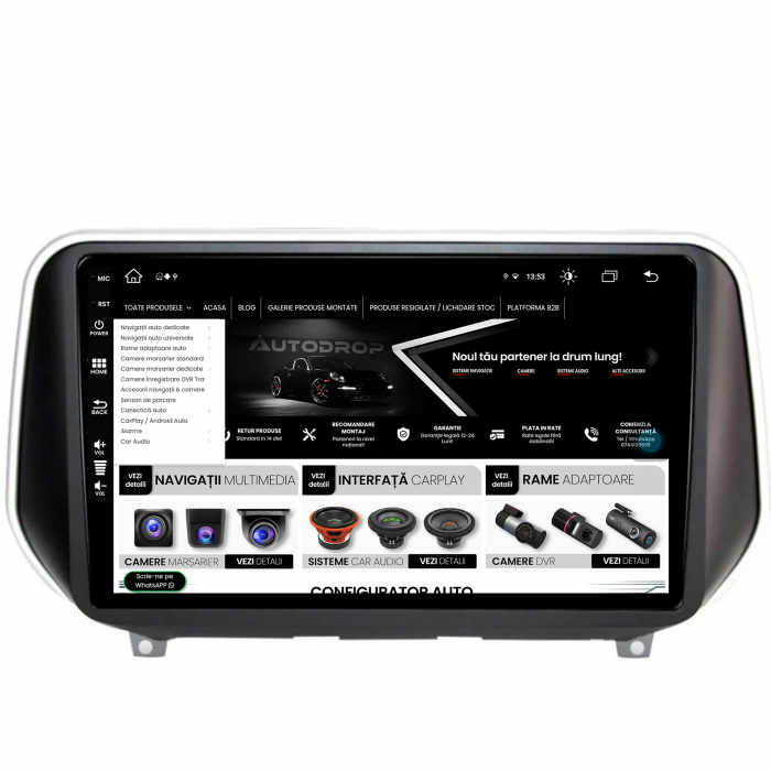 Navigatie Android Hyundai Santa Fe (2018-Prezent) 8GB | AutoDrop.ro [4]