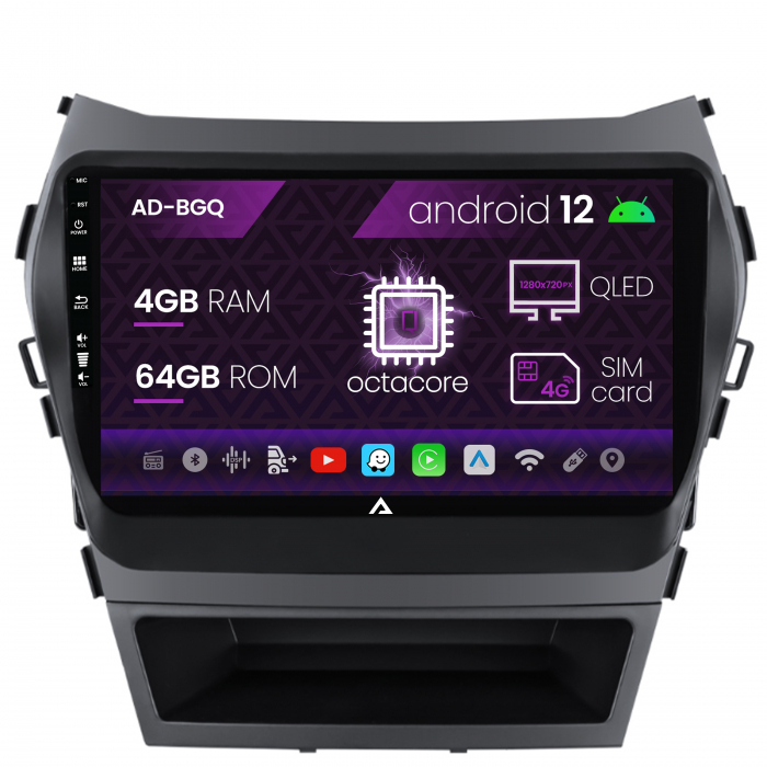 Navigatie QLED Hyundai Santa FE 13-17 4GB | AutoDrop.ro [2]