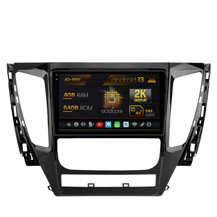Navigatie Android 2K Mitsubishi Pajero (2016-2018), 4+64GB | AutoDrop.ro [1]