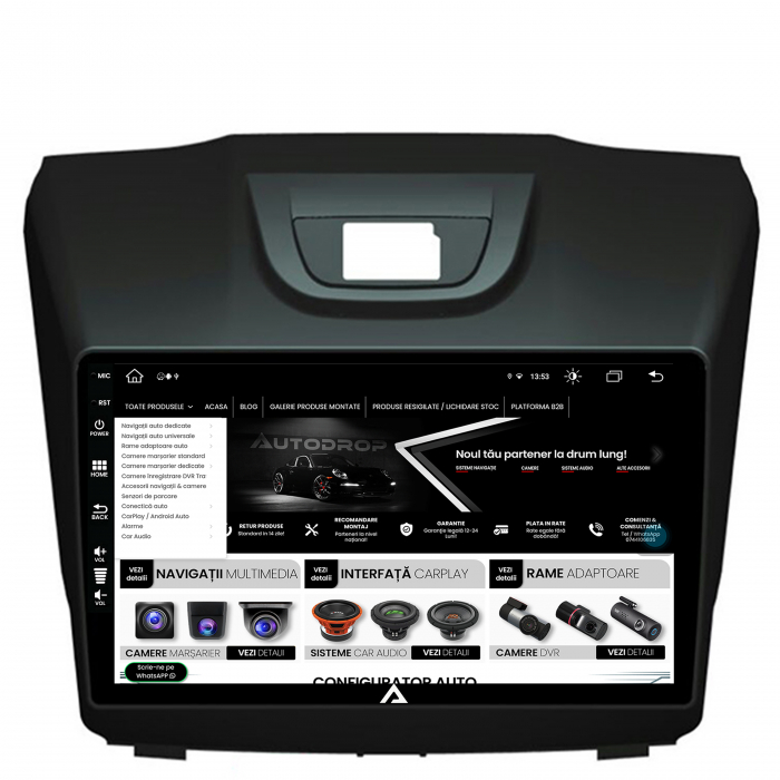 Navigatie Isuzu D-MAX 2015+ Android 8GB | AutoDrop.ro [8]