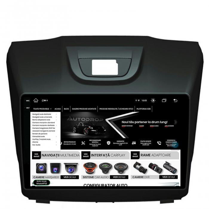 Navigatie 2K Isuzu D-MAX 2015+ Android 8GB | AutoDrop.ro [9]