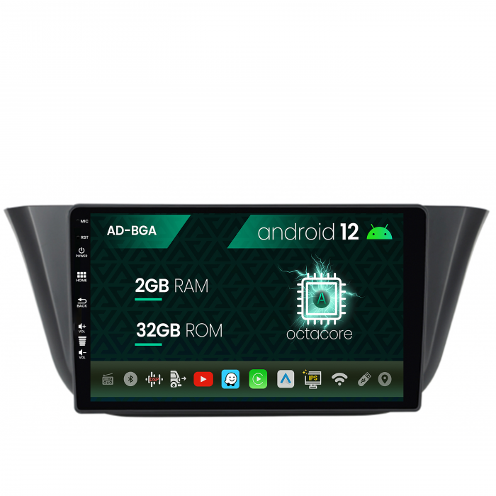 Navigatie iveco daily (2013+), android 12, a-octacore 2gb ram + 32gb rom, 9 inch - ad-bga9002+ad-bgrkit361