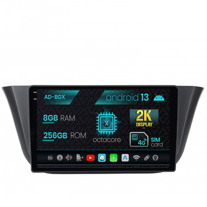 Navigatie Iveco Daily (2013+), Android 13, X-Octacore 8GB RAM + 256GB ROM, 9.5 Inch - AD-BGX9008+AD-BGRKIT361