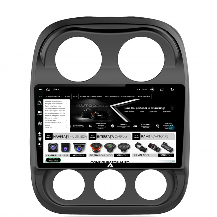 Navigatie Android Jeep Compass 2009+ 8GB | AutoDrop.ro [6]