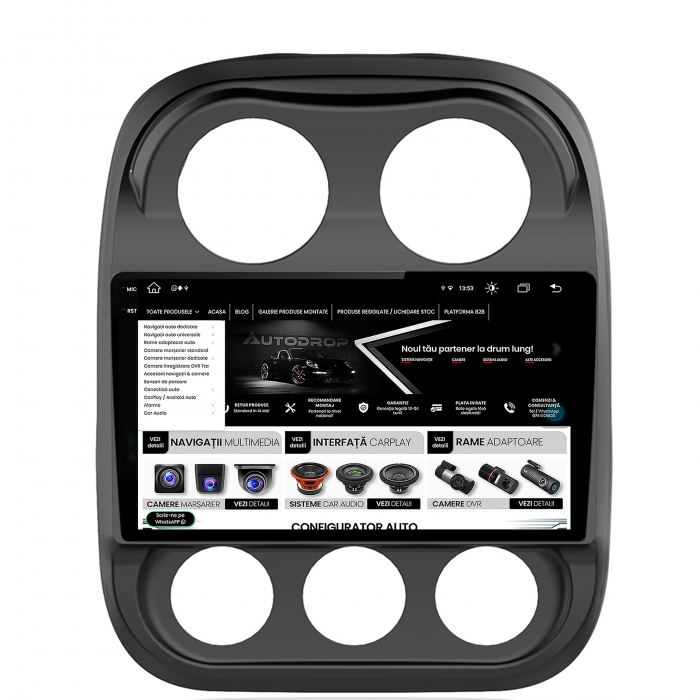 Navigatie 2K Android Jeep Compass 2009+ 8GB | AutoDrop.ro [10]