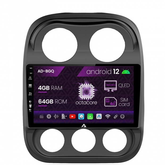 Navigatie QLED Jeep Compass 2016+ 4GB | AutoDrop.ro [2]