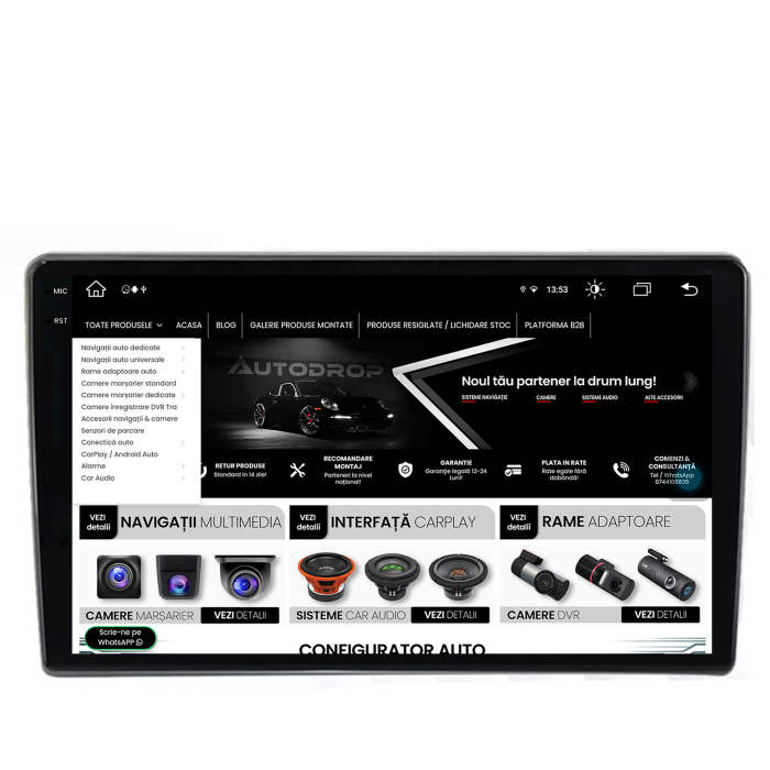 Navigatie 2K Android  Jeep/Dodge/ Chrysler Universal 4GB | AutoDrop.ro [8]
