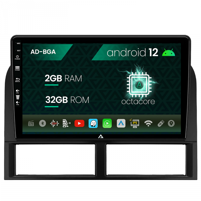 Navigatie jeep grand cherokee (1998-2004), android 12, a-octacore 2gb ram + 32gb rom, 9 inch - ad-bga9002+ad-bgrkit296