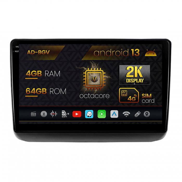 Navigatie Jeep Grand Cherokee (2013-2020), Android 13, V-Octacore 4GB RAM + 64GB ROM, 9.5 Inch - AD-BGV9004+AD-BGRKIT298