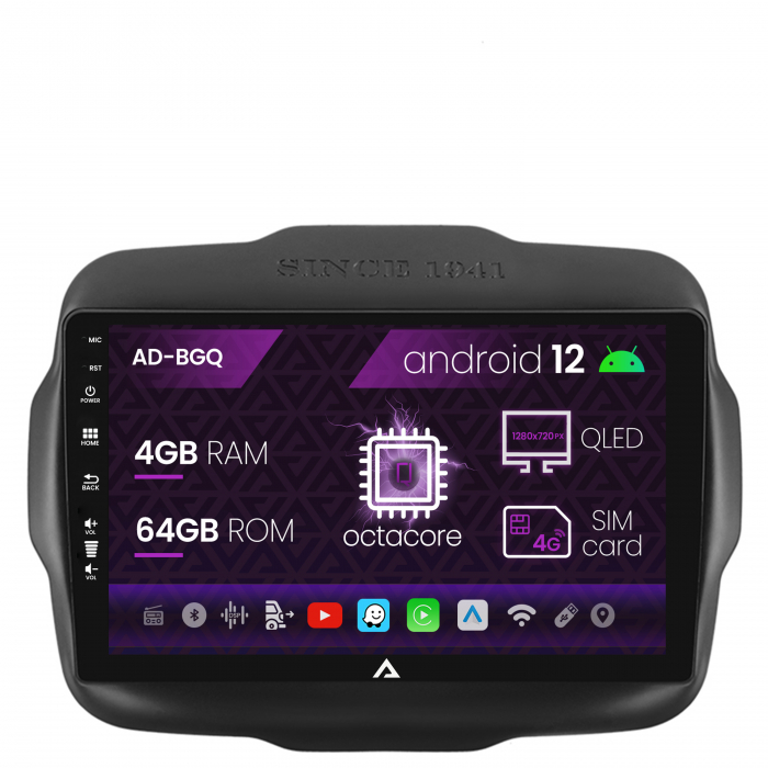 Navigatie QLED Jeep Renegade 2014-2018 4GB | AutoDrop.ro [2]