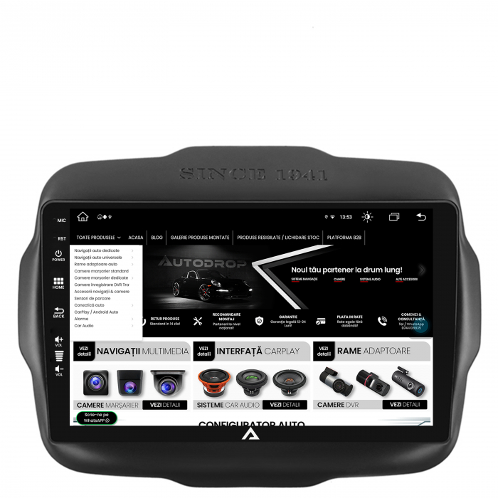Navigatie Android Jeep Renegade 2014-2018 8GB | AutoDrop.ro [4]