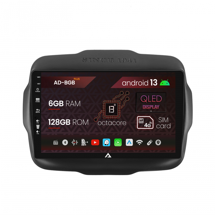 Navigatie Android Jeep Renegade 2014-2018 6GB | AutoDrop.ro [1]