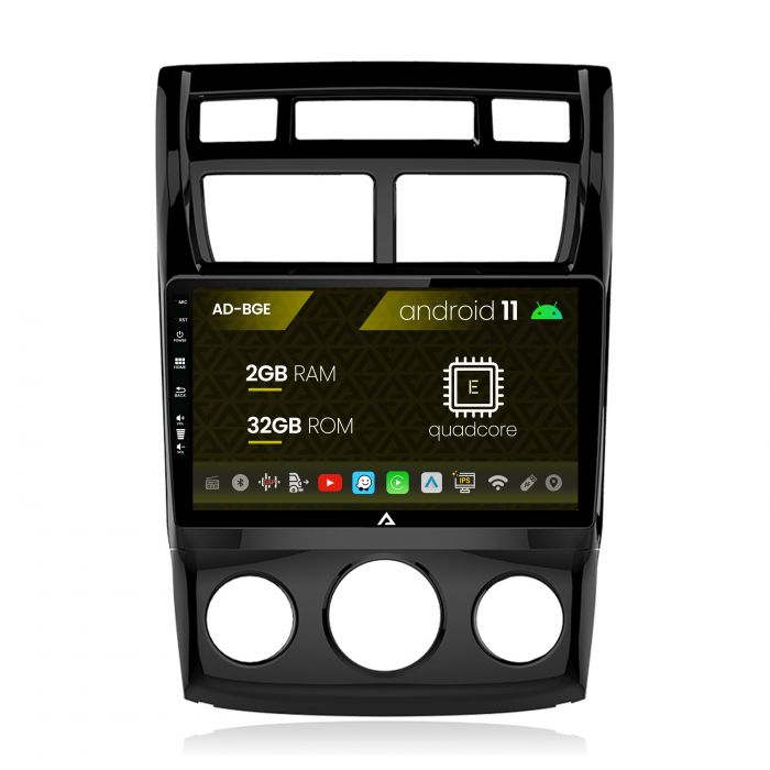 Navigatie kia sportage (2005-2010) m ac, android 11, e-quadcore 2gb ram + 32gb rom, 9 inch - ad-bge9002+ad-bgrkit148s