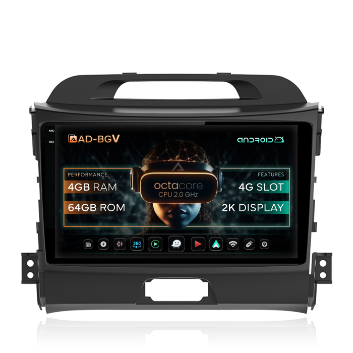 Navigatie 2K Android  Kia Sportage 4+64GB | AutoDrop.ro [1]