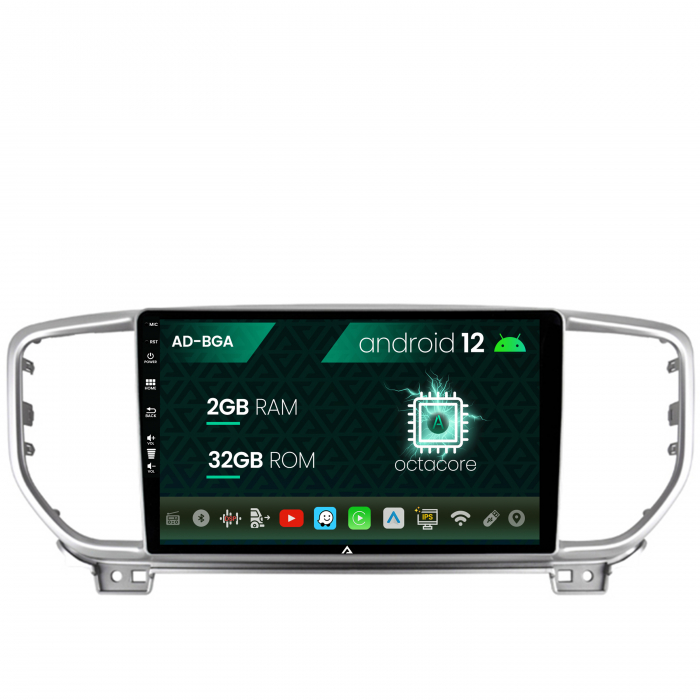 Navigatie Kia Sportage (2018+), Android 12, A-Octacore 2GB RAM + 32GB ROM, 9 Inch - AD-BGA9002+AD-BGRKIT150