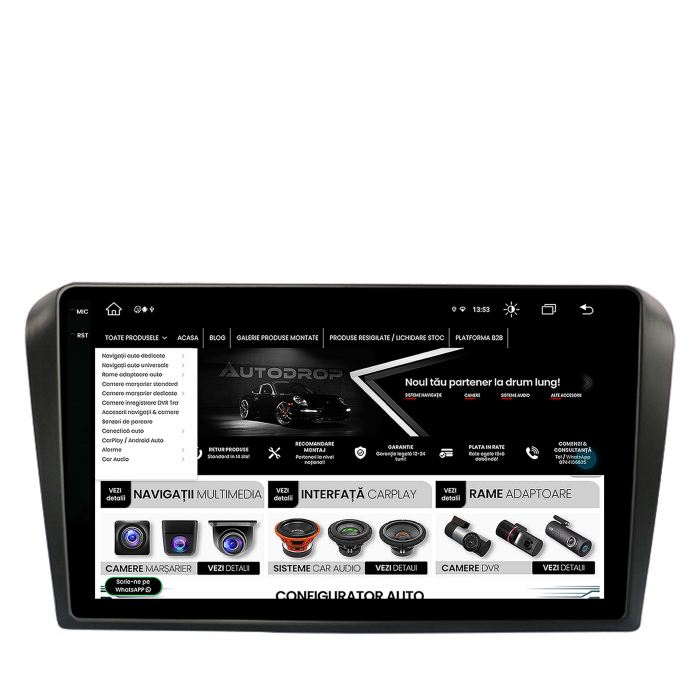 Navigatie 2K Android 13 Mazda 3 4+64GB | AutoDrop.ro [9]