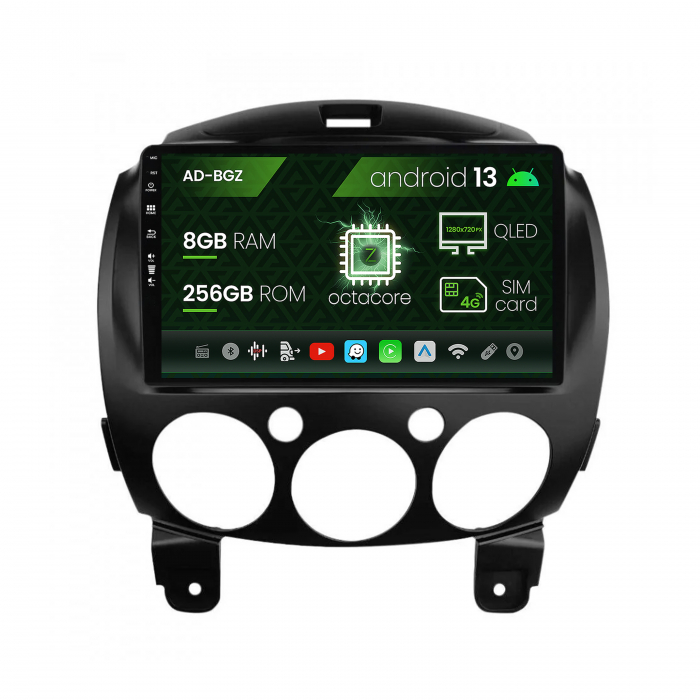 Navigatie Android 13 Mazda 2 (2007-2014) 8+256GB | AutoDrop.ro [1]
