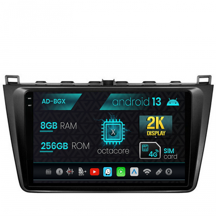 Navigatie 2K Mazda 6 08-13 Android 8+256GB | AutoDrop.ro [2]