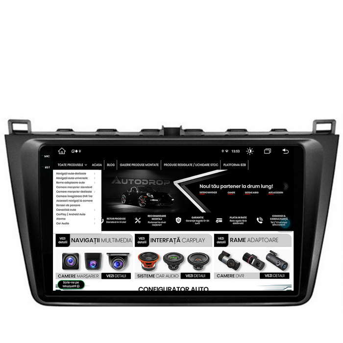 Navigatie 2K Mazda 6 08-13 Android 8+256GB | AutoDrop.ro [10]