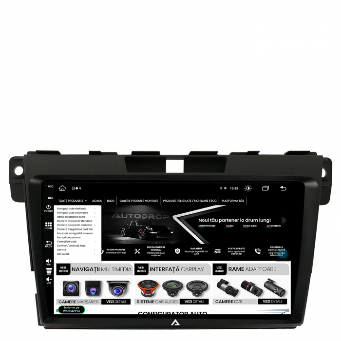 Navigatie Android 13 Mazda CX-7 9" 8+256GB | AutoDrop.ro [8]