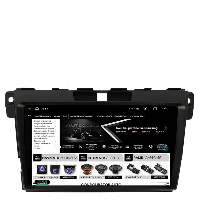 Navigatie 2K Android 13 Mazda CX-7 9" 4+64GB | AutoDrop.ro [7]