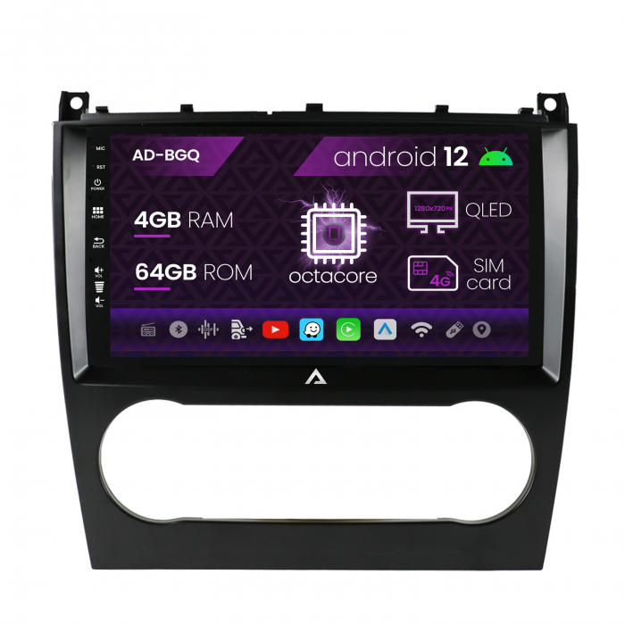 Navigatie Android 12 Mercedes W203 QLED | AutoDrop.ro [2]