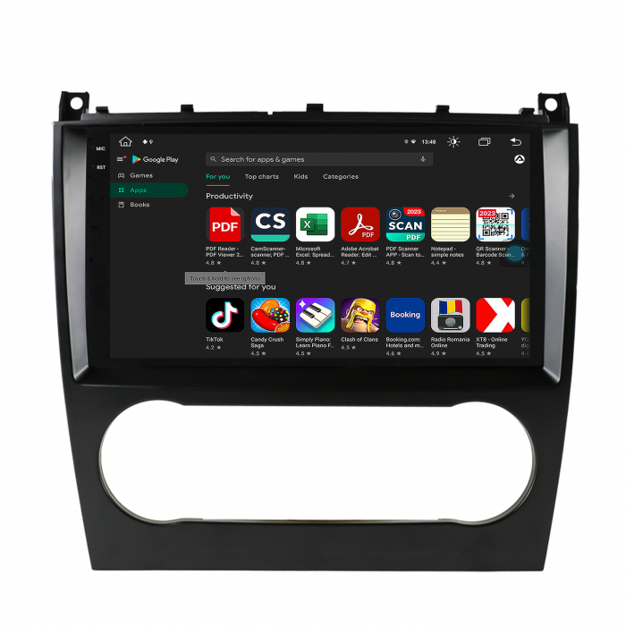 Navigatie Android 2K 13 Mercedes W203 4+64GB | AutoDrop.ro [9]