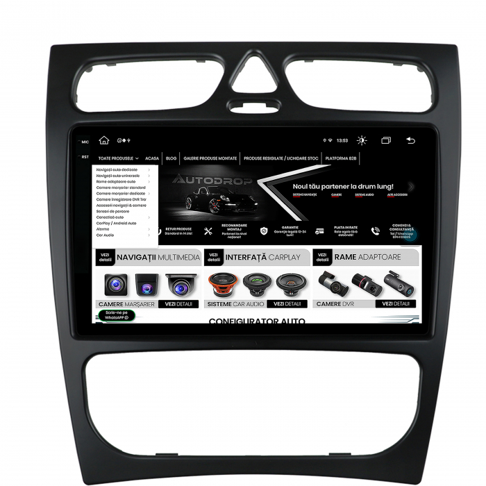Navigatie Android 2K 13 Mercedes W203, CLK 8GB | AutoDrop.ro [13]