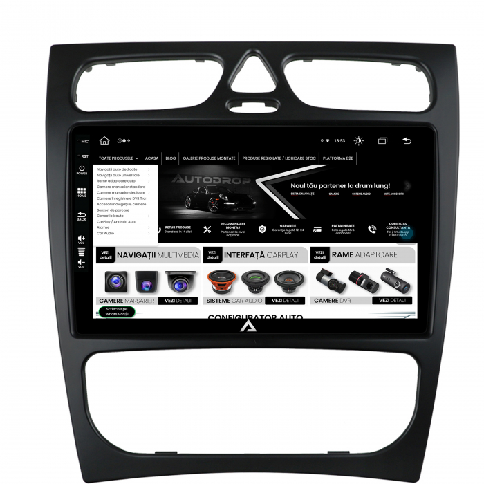 Navigatie Android 13 Mercedes CLK 8GB | AutoDrop.ro [4]