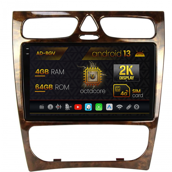 Navigatie Android 2K Benz C Class (W203) (2002-2004), 4+64GB | AutoDrop.ro [1]
